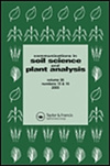 COMMUNICATIONS IN SOIL SCIENCE AND PLANT ANALYSIS杂志封面